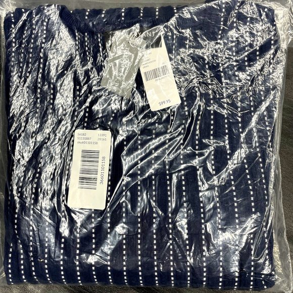 Lane Bryant Plus Size 20 Womens Comfort Fit Knit Dress Broken Stripe Navy Blue - Picture 4 of 7